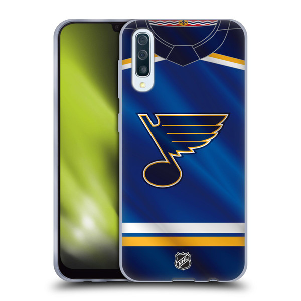 NHL St Louis Blues Jersey Soft Gel Case for Samsung Galaxy A50/A30s (2019)