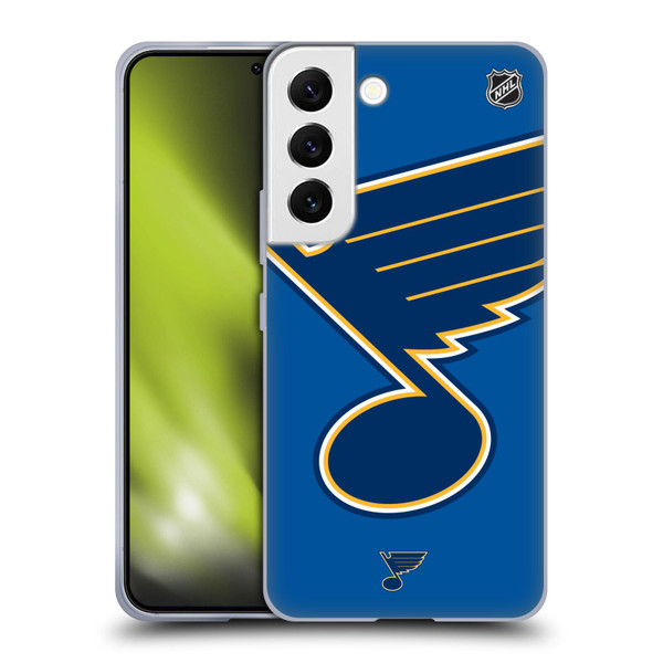 NHL St Louis Blues Oversized Soft Gel Case for Samsung Galaxy S22 5G & MagSafe