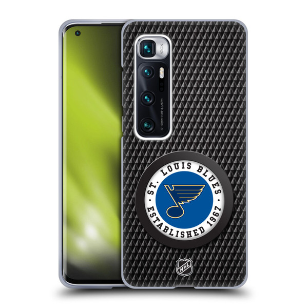 NHL St Louis Blues Puck Texture Soft Gel Case for Xiaomi Mi 10 Ultra 5G