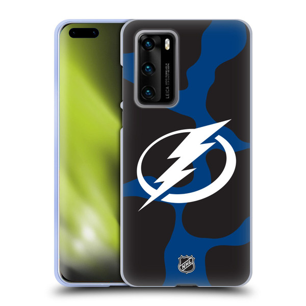 NHL Tampa Bay Lightning Cow Pattern Soft Gel Case for Huawei P40 5G