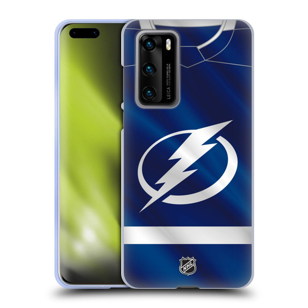 NHL Tampa Bay Lightning Jersey Soft Gel Case for Huawei P40 5G