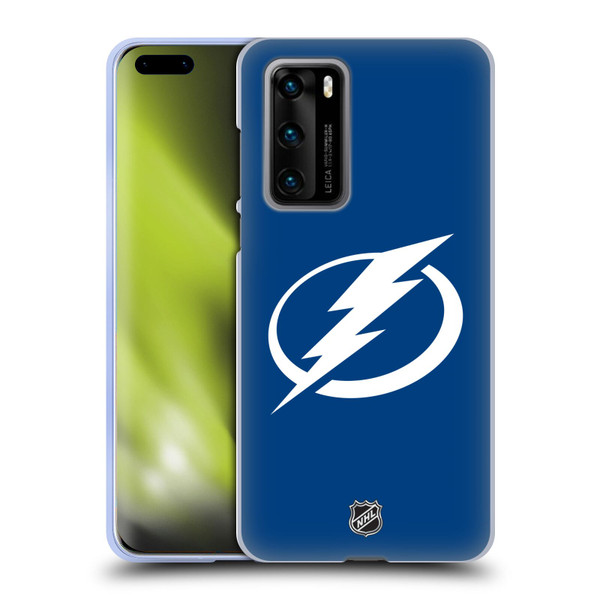 NHL Tampa Bay Lightning Plain Soft Gel Case for Huawei P40 5G