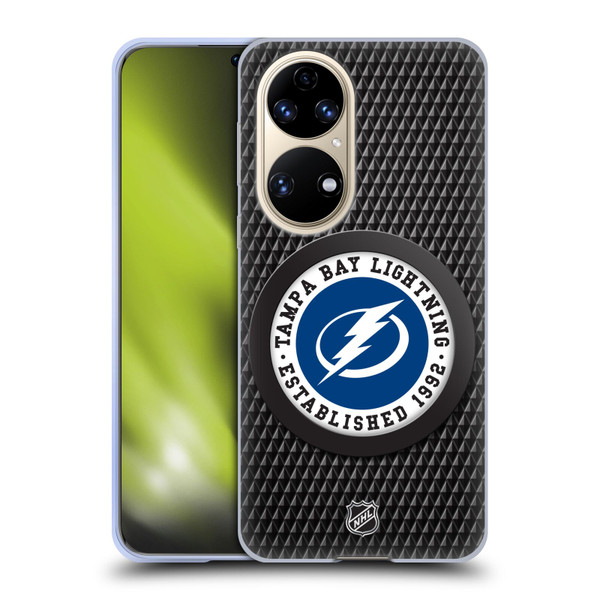 NHL Tampa Bay Lightning Puck Texture Soft Gel Case for Huawei P50