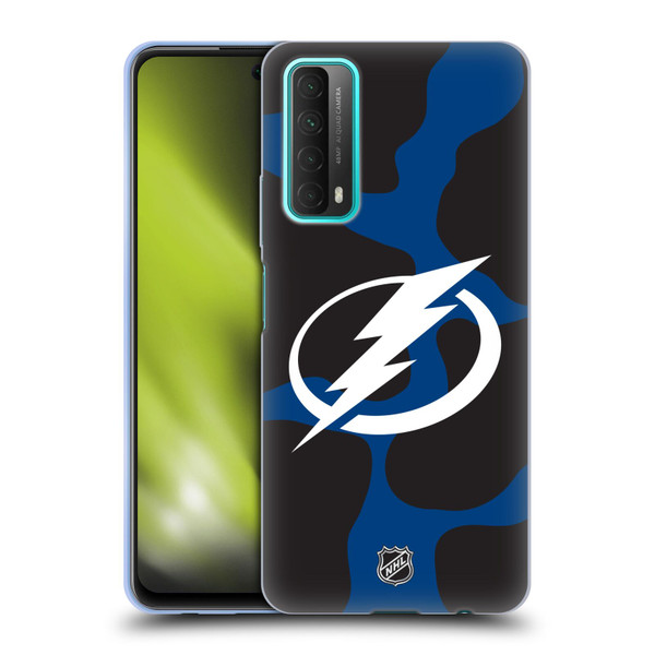 NHL Tampa Bay Lightning Cow Pattern Soft Gel Case for Huawei P Smart (2021)