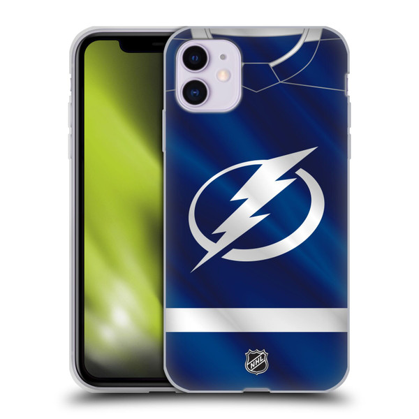 NHL Tampa Bay Lightning Jersey Soft Gel Case for Apple iPhone 11