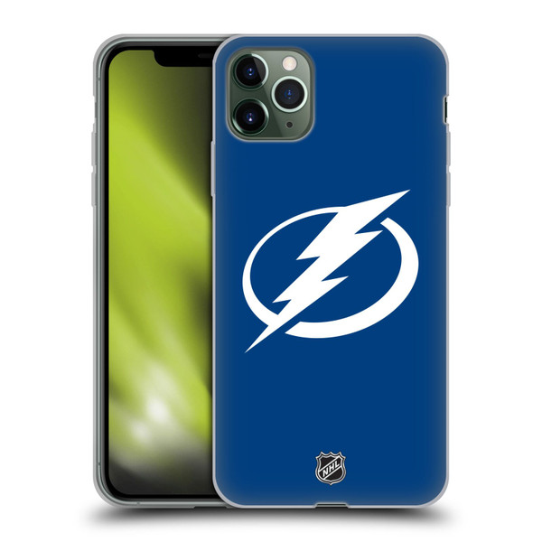 NHL Tampa Bay Lightning Plain Soft Gel Case for Apple iPhone 11 Pro Max