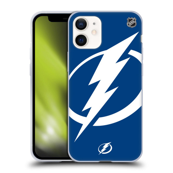 NHL Tampa Bay Lightning Oversized Soft Gel Case for Apple iPhone 12 Mini