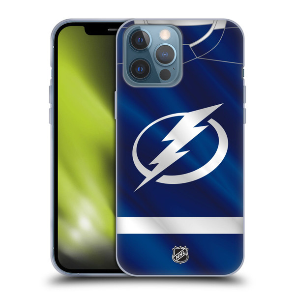 NHL Tampa Bay Lightning Jersey Soft Gel Case for Apple iPhone 13 Pro Max