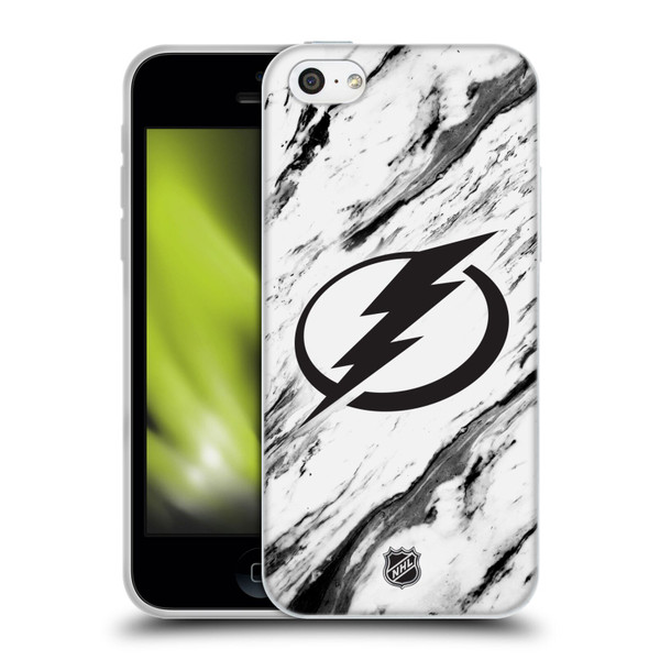 NHL Tampa Bay Lightning Marble Soft Gel Case for Apple iPhone 5c