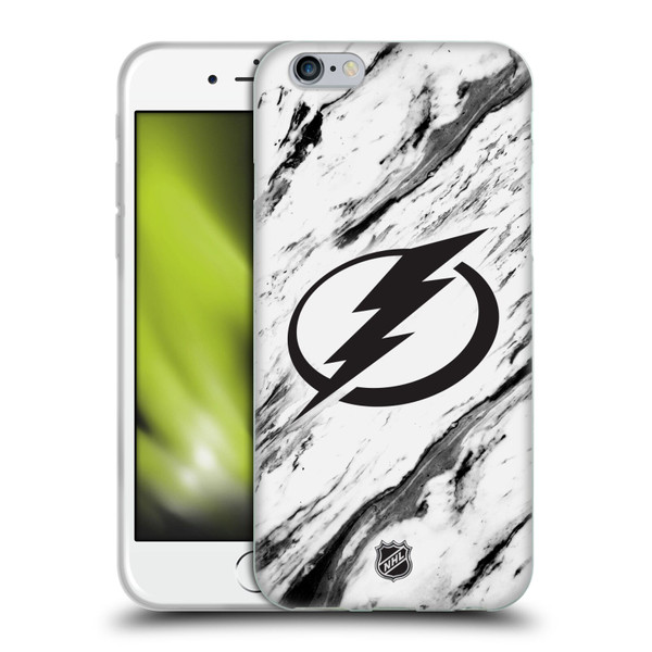 NHL Tampa Bay Lightning Marble Soft Gel Case for Apple iPhone 6 / iPhone 6s
