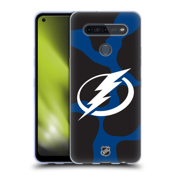 NHL Tampa Bay Lightning Cow Pattern Soft Gel Case for LG K51S