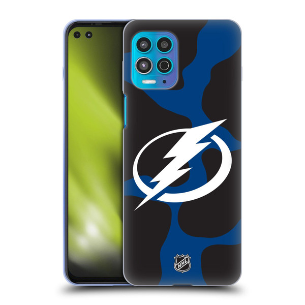 NHL Tampa Bay Lightning Cow Pattern Soft Gel Case for Motorola Moto G100