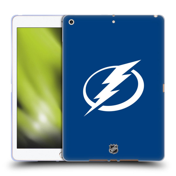 NHL Tampa Bay Lightning Plain Soft Gel Case for Apple iPad 10.2 2019/2020/2021