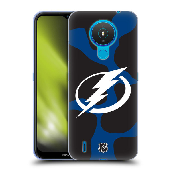 NHL Tampa Bay Lightning Cow Pattern Soft Gel Case for Nokia 1.4