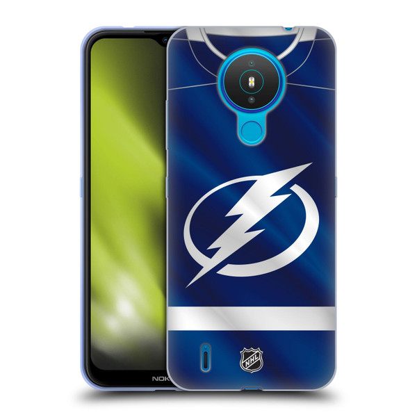NHL Tampa Bay Lightning Jersey Soft Gel Case for Nokia 1.4