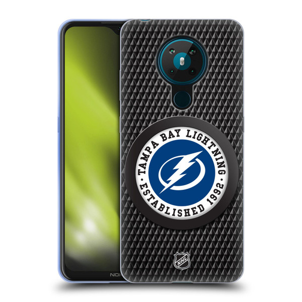 NHL Tampa Bay Lightning Puck Texture Soft Gel Case for Nokia 5.3
