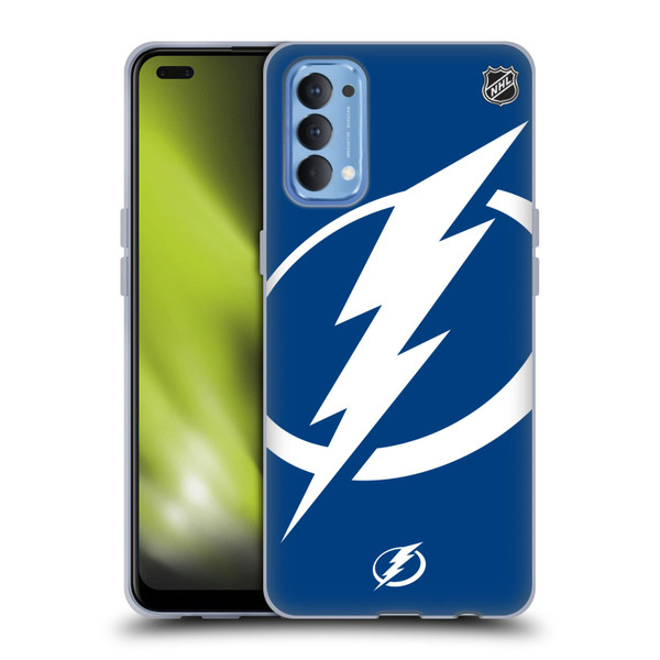 NHL Tampa Bay Lightning Oversized Soft Gel Case for OPPO Reno 4 5G