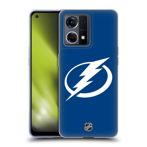NHL Tampa Bay Lightning Plain Soft Gel Case for OPPO Reno8 4G