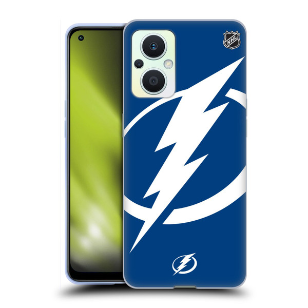 NHL Tampa Bay Lightning Oversized Soft Gel Case for OPPO Reno8 Lite
