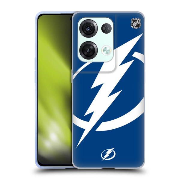 NHL Tampa Bay Lightning Oversized Soft Gel Case for OPPO Reno8 Pro