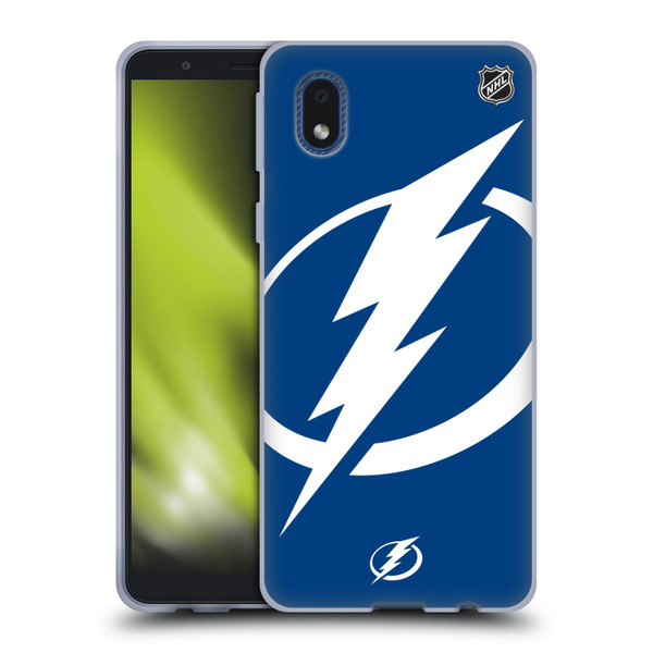 NHL Tampa Bay Lightning Oversized Soft Gel Case for Samsung Galaxy A01 Core (2020)
