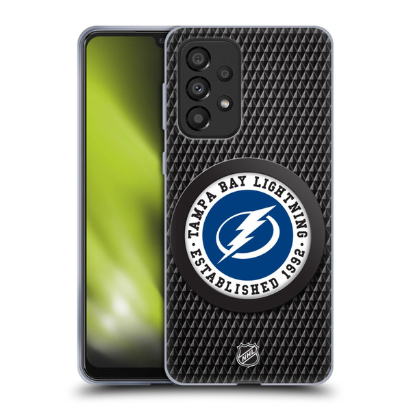 NHL Tampa Bay Lightning Puck Texture Soft Gel Case for Samsung Galaxy A33 5G (2022)