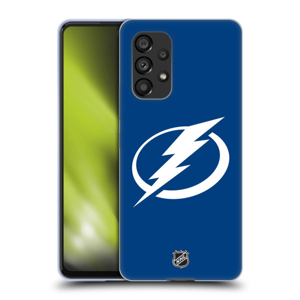 NHL Tampa Bay Lightning Plain Soft Gel Case for Samsung Galaxy A53 5G (2022)