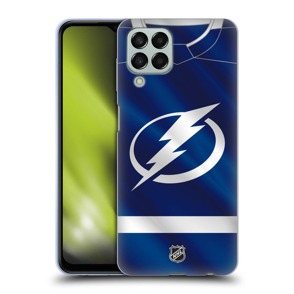 NHL Tampa Bay Lightning Jersey Soft Gel Case for Samsung Galaxy M33 (2022)