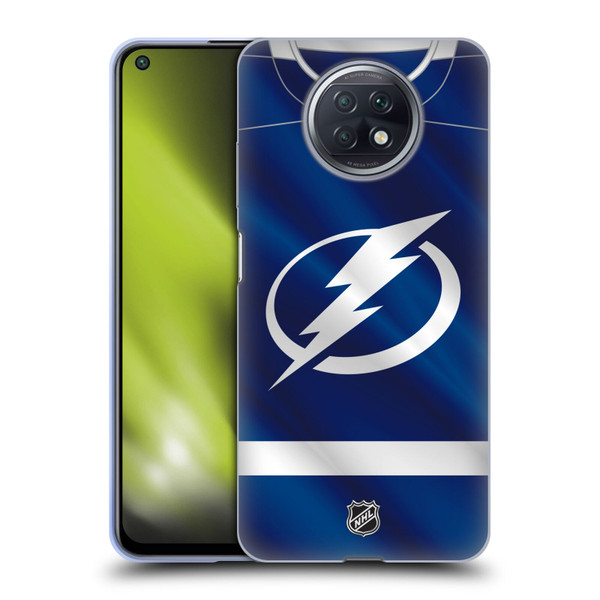 NHL Tampa Bay Lightning Jersey Soft Gel Case for Xiaomi Redmi Note 9T 5G
