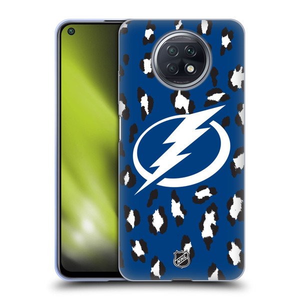 NHL Tampa Bay Lightning Leopard Patten Soft Gel Case for Xiaomi Redmi Note 9T 5G