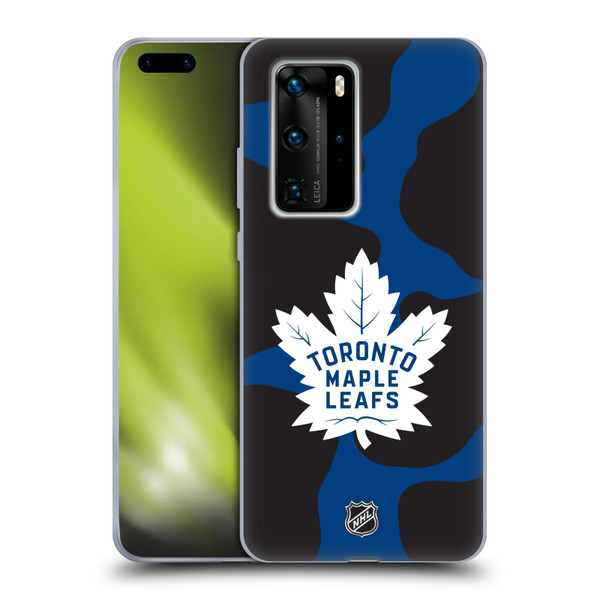 NHL Toronto Maple Leafs Cow Pattern Soft Gel Case for Huawei P40 Pro / P40 Pro Plus 5G