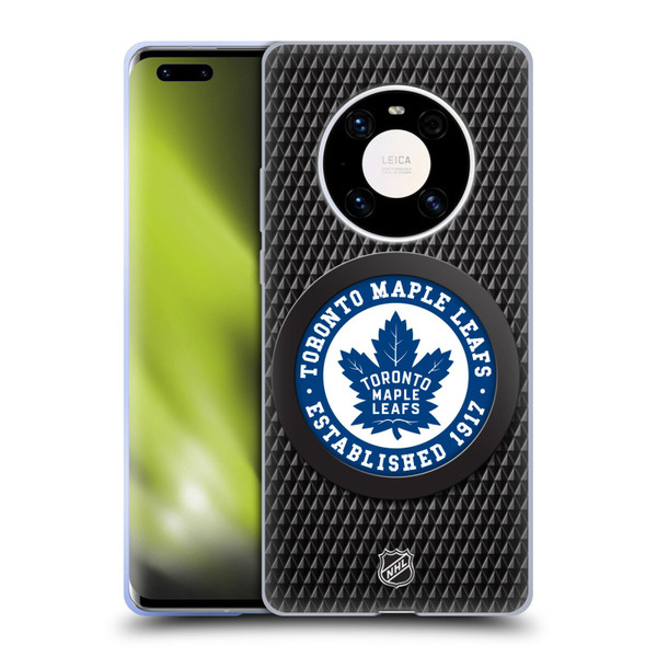 NHL Toronto Maple Leafs Puck Texture Soft Gel Case for Huawei Mate 40 Pro 5G