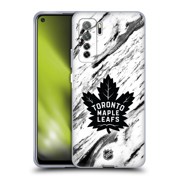 NHL Toronto Maple Leafs Marble Soft Gel Case for Huawei Nova 7 SE/P40 Lite 5G
