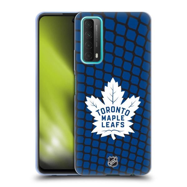 NHL Toronto Maple Leafs Net Pattern Soft Gel Case for Huawei P Smart (2021)