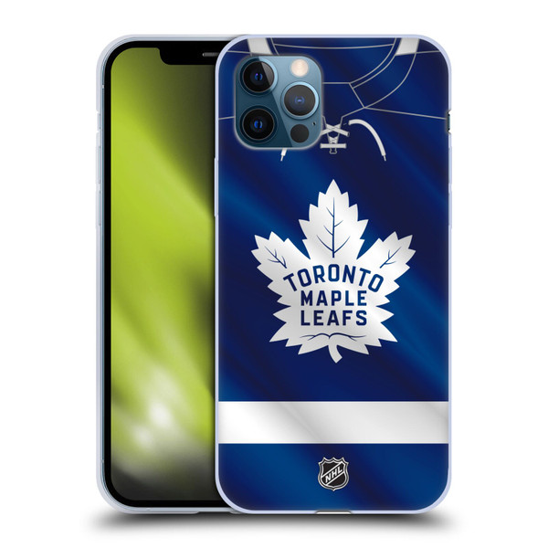 NHL Toronto Maple Leafs Jersey Soft Gel Case for Apple iPhone 12 / iPhone 12 Pro