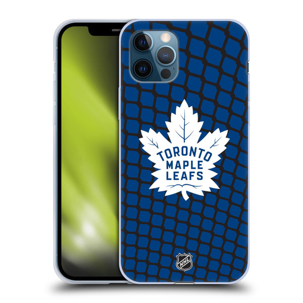 NHL Toronto Maple Leafs Net Pattern Soft Gel Case for Apple iPhone 12 / iPhone 12 Pro
