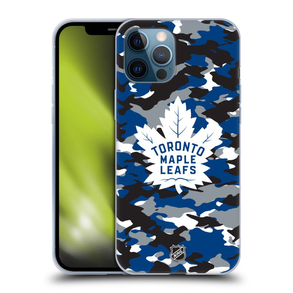NHL Toronto Maple Leafs Camouflage Soft Gel Case for Apple iPhone 12 Pro Max