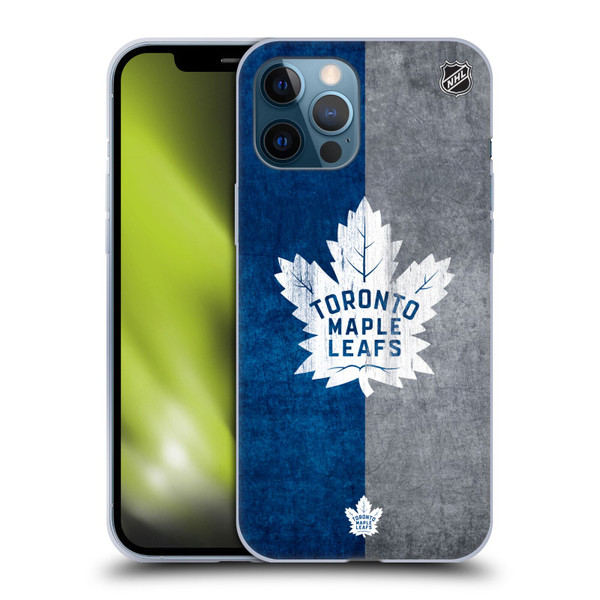 NHL Toronto Maple Leafs Half Distressed Soft Gel Case for Apple iPhone 12 Pro Max