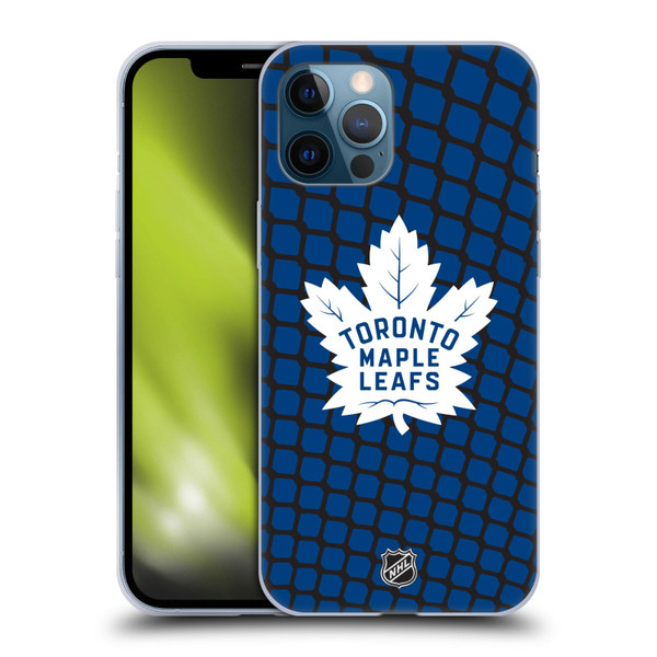 NHL Toronto Maple Leafs Net Pattern Soft Gel Case for Apple iPhone 12 Pro Max