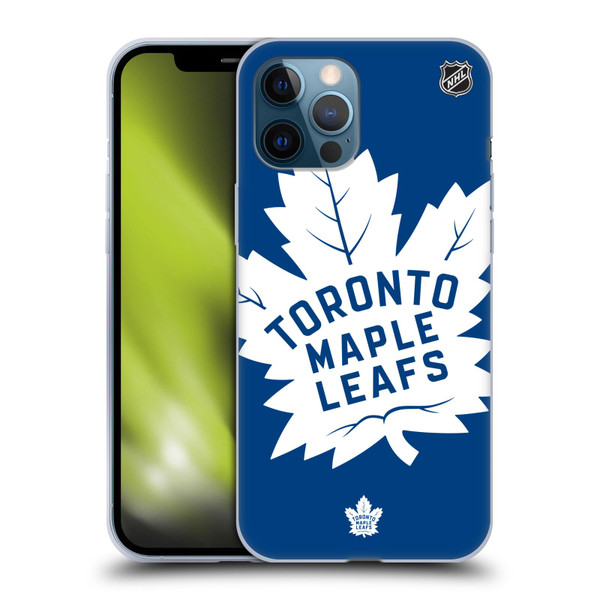 NHL Toronto Maple Leafs Oversized Soft Gel Case for Apple iPhone 12 Pro Max