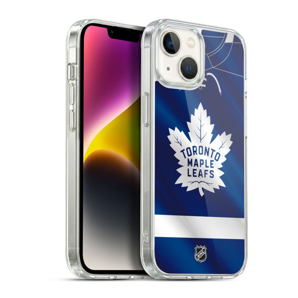 NHL Toronto Maple Leafs Jersey Soft Gel Case for Apple iPhone 14
