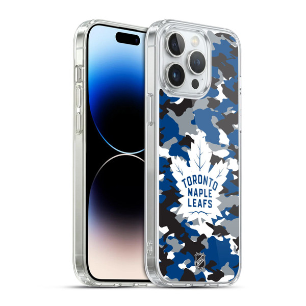 NHL Toronto Maple Leafs Camouflage Soft Gel Case for Apple iPhone 14 Pro Max & MagSafe