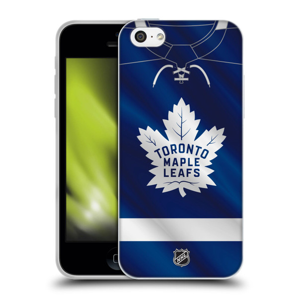 NHL Toronto Maple Leafs Jersey Soft Gel Case for Apple iPhone 5c