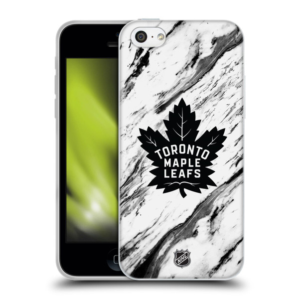 NHL Toronto Maple Leafs Marble Soft Gel Case for Apple iPhone 5c