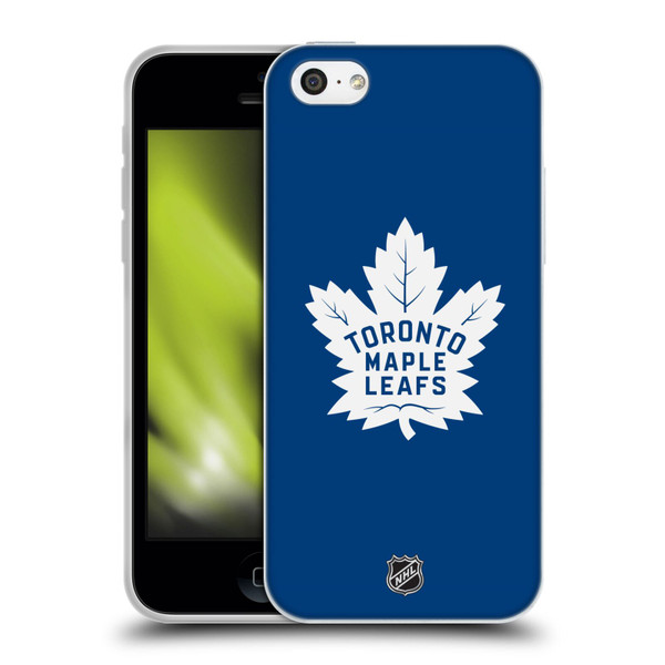 NHL Toronto Maple Leafs Plain Soft Gel Case for Apple iPhone 5c