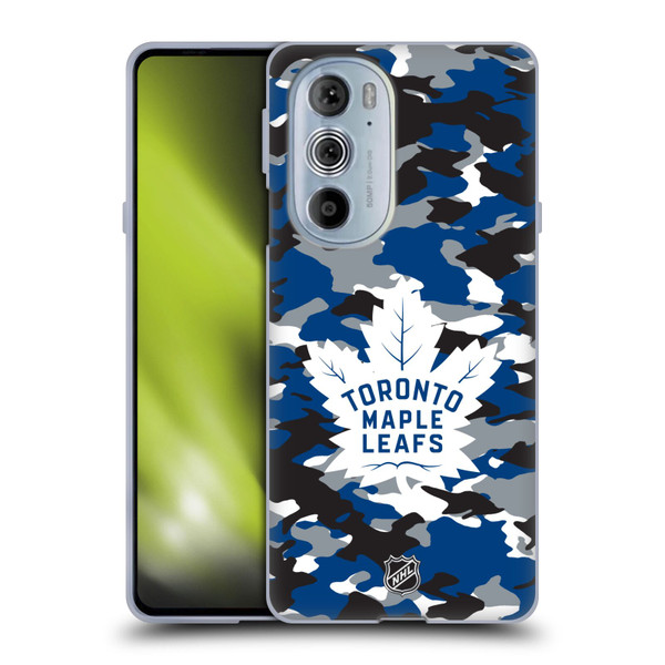 NHL Toronto Maple Leafs Camouflage Soft Gel Case for Motorola Edge X30