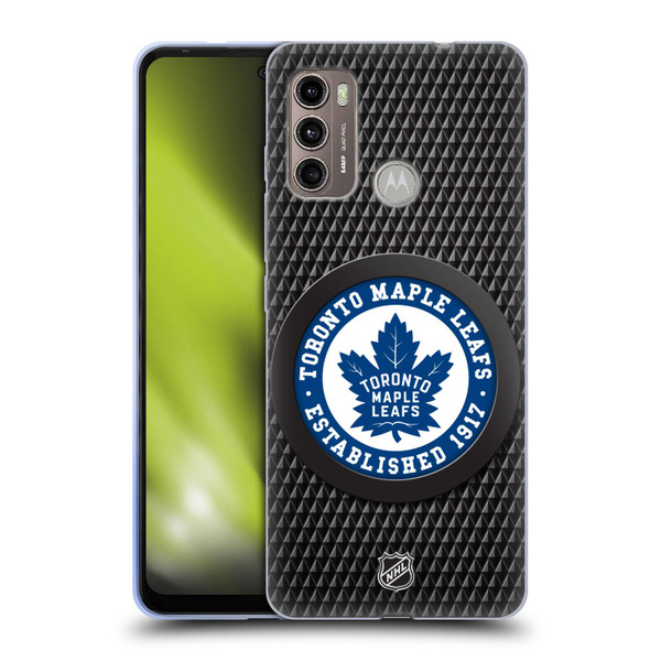 NHL Toronto Maple Leafs Puck Texture Soft Gel Case for Motorola Moto G60 / Moto G40 Fusion