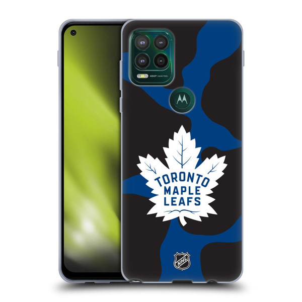 NHL Toronto Maple Leafs Cow Pattern Soft Gel Case for Motorola Moto G Stylus 5G 2021