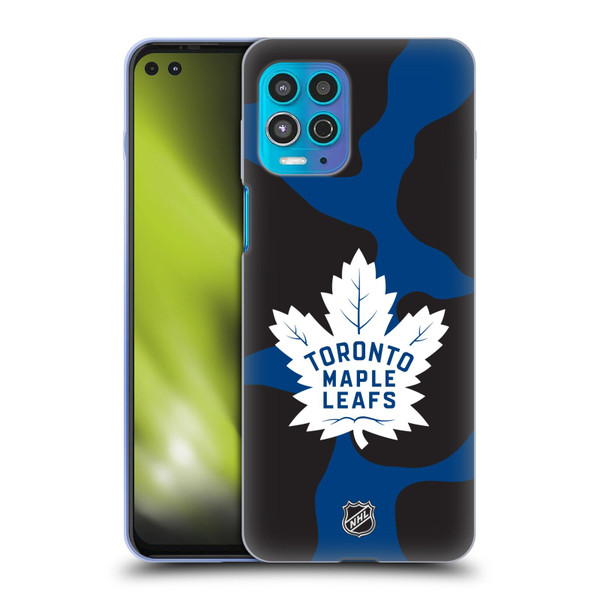 NHL Toronto Maple Leafs Cow Pattern Soft Gel Case for Motorola Moto G100
