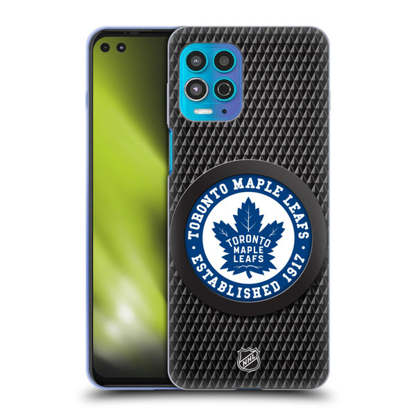 NHL Toronto Maple Leafs Puck Texture Soft Gel Case for Motorola Moto G100